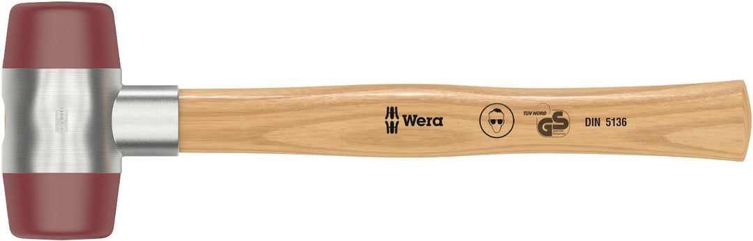 Wera 102 Schonhämmer mit Köpfen aus Uretan, # 7 x 60 mm, Wera 05000535001, # 7