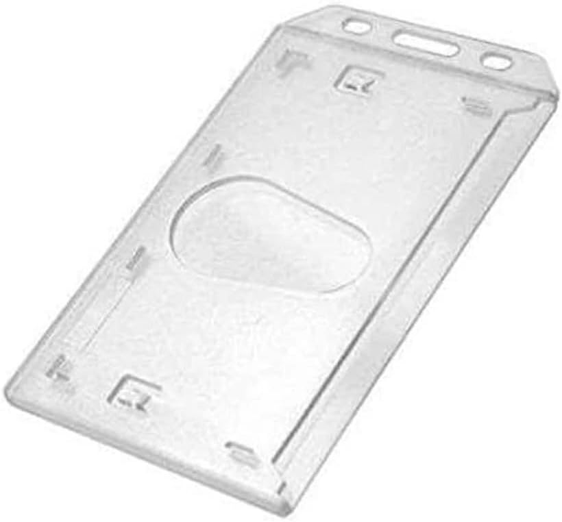 Waizmann.IDeaS® 50x Kartenhalter Ausweishülle Ausweishalter Hartplastik Polycarbonat Namensschild Da