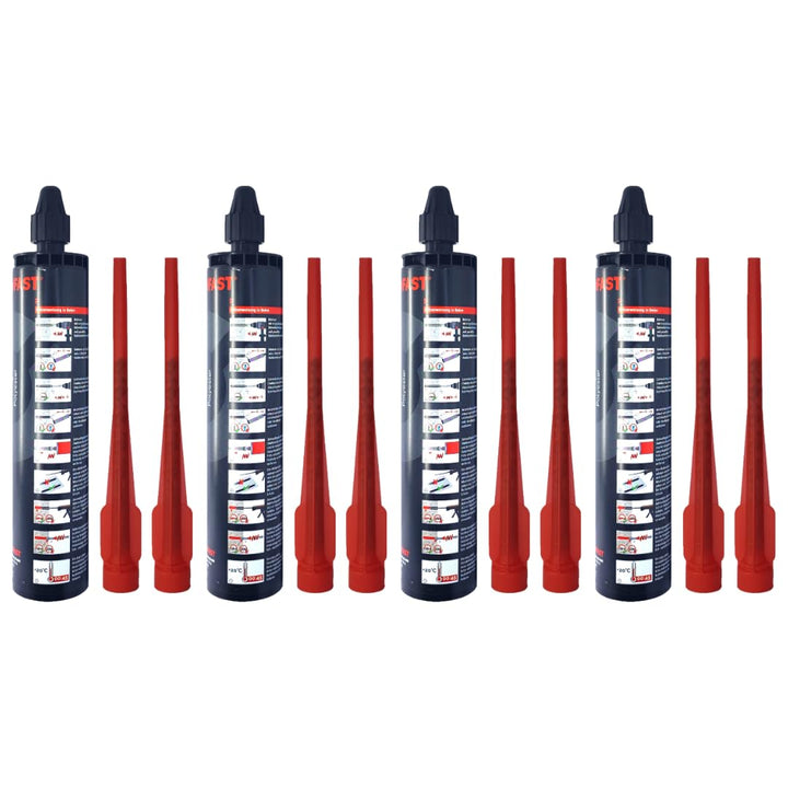 4x Remstaler VERBUNDMÖRTEL 300ml | -HÖCHSTE QUALITÄT- made in GERMANY | Injektionsmörtel | Montagemö