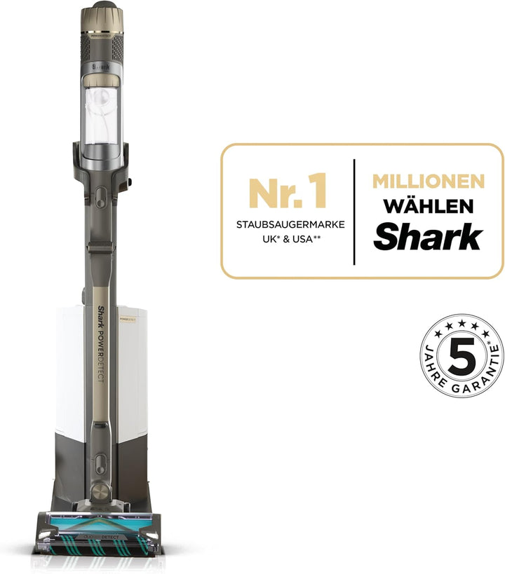 Shark PowerDetect Clean & Empty Akku-Staubsauger mit Absaugstation, bis 70 Min. Laufzeit, kabellos,