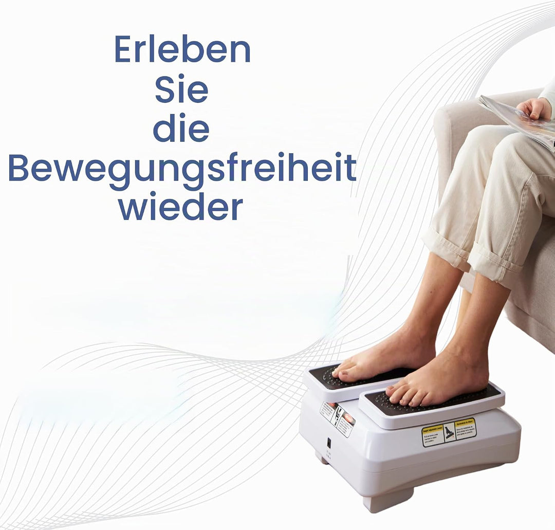 BioEnergiser Leg Exerciser Pro Bein-Trainer I passives Training für Jung &amp; Alt - 3 Stufen - inkl. Fe