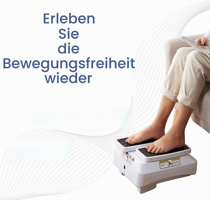 BioEnergiser Leg Exerciser Pro Bein-Trainer I passives Training für Jung &amp; Alt - 3 Stufen - inkl. Fe