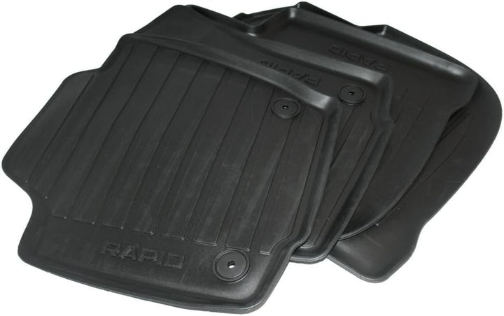 Skoda 5JB061550 Gummi Fussmatten 4X Gummimatten schwarz Original Allwettermatten Premium