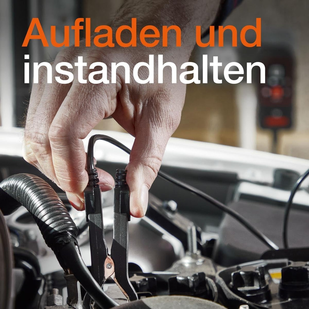 OSRAM BATTERYcharge 901, KFZ-Batteriewartungsgerät 6V & 12V, mobiles Batterieladegerät für Motorräde