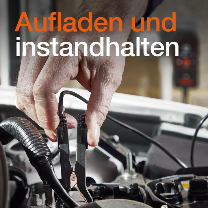 OSRAM BATTERYcharge 901, KFZ-Batteriewartungsgerät 6V & 12V, mobiles Batterieladegerät für Motorräde