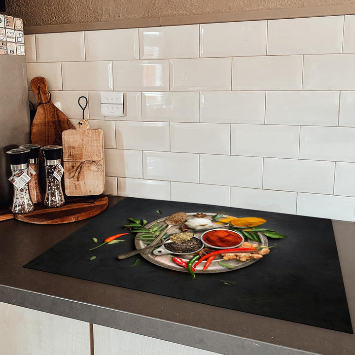 KitchenYeah© Herdabdeckplatte Einteilig Küche Ceranfeld Abdeckplatte Cerankochfeld Abdeckung Indukti
