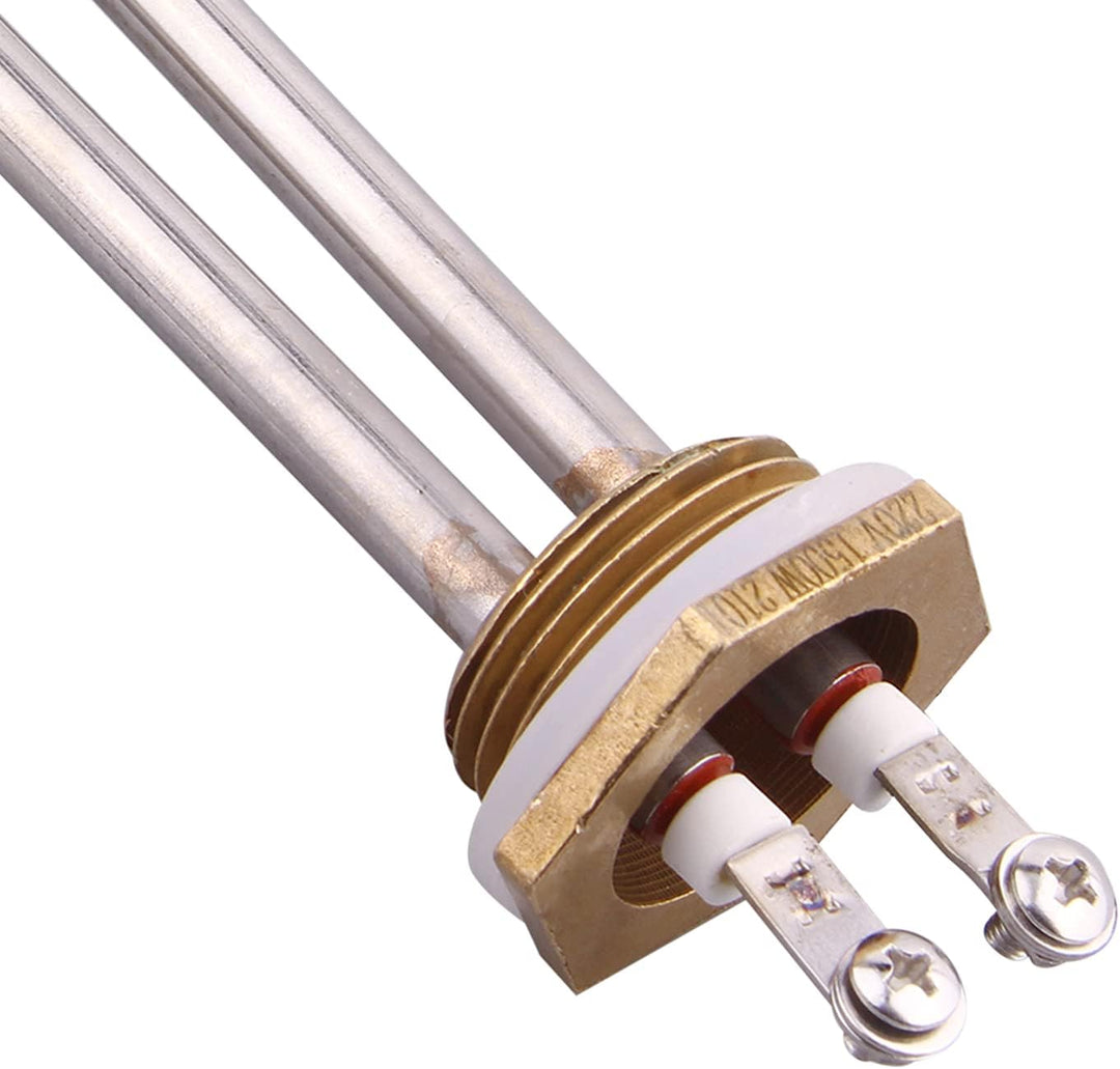 DERNORD 1500W Heizelement 220V Elektrische Brauwasserbereiter 1Inch BSP Gewinde Kupfer Flansch