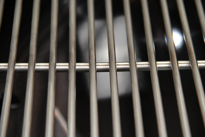 VEIKIN DESIGN Edelstahl Grillrost mit Reling Ø 70 cm, Grillrost Rund für Schwenkgrill, Massive Ausfü