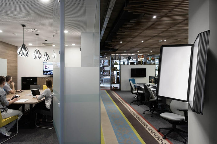 Durable Sichttafelsystem Sherpa Wall mit 10 Sichttafeln, 1 Stück, schwarz/grau, 563122 Wand 10 Tafel