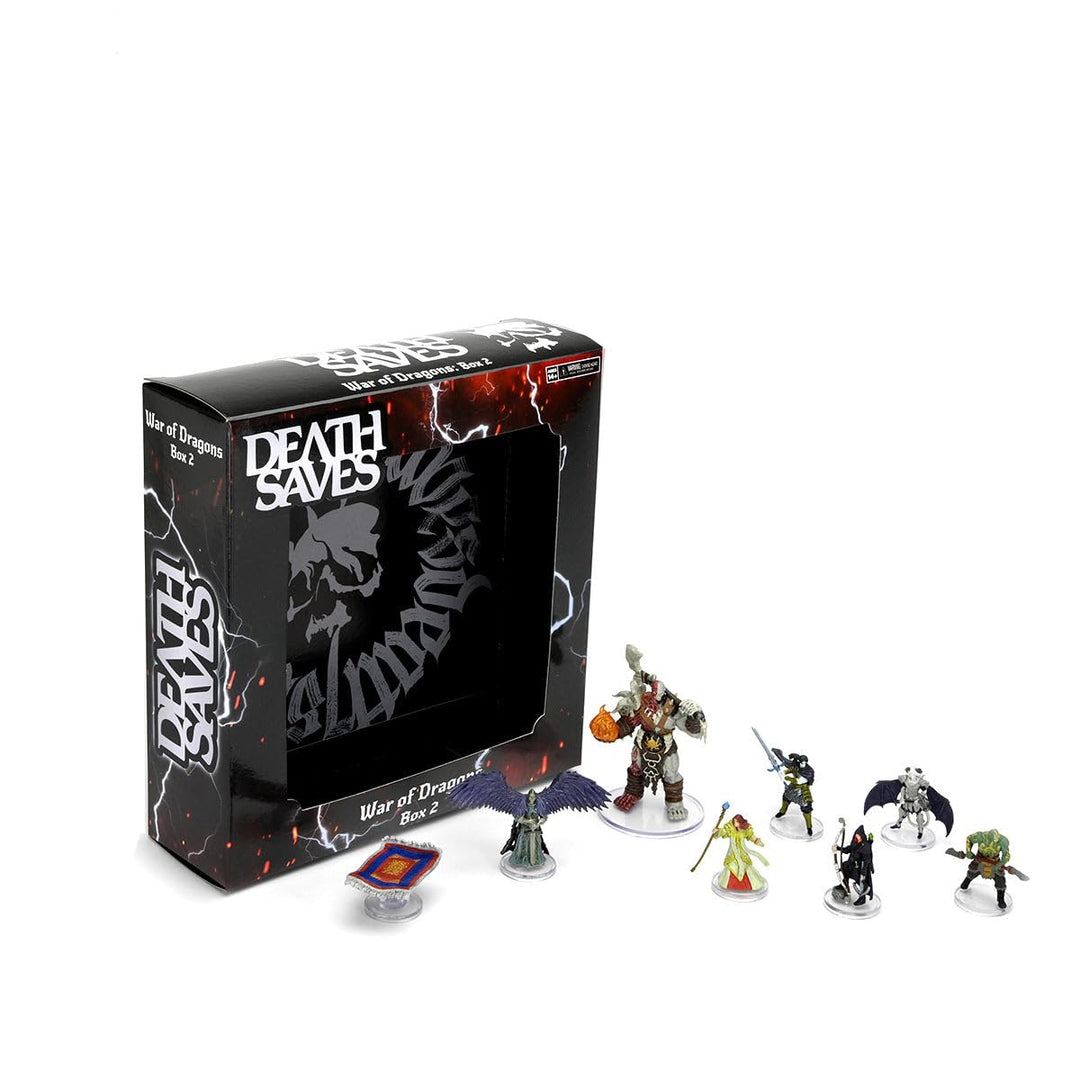 WizKids/NECA 72423 Death Saves: War of Dragons Box Set 2 Ghost Zubehör, Mehrfarbig, S