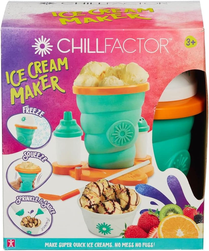ChillFactor Eismaschine mit Schnellgefrier-Technologie. Machen Sie hausgemachtes Eis in wenigen Minu