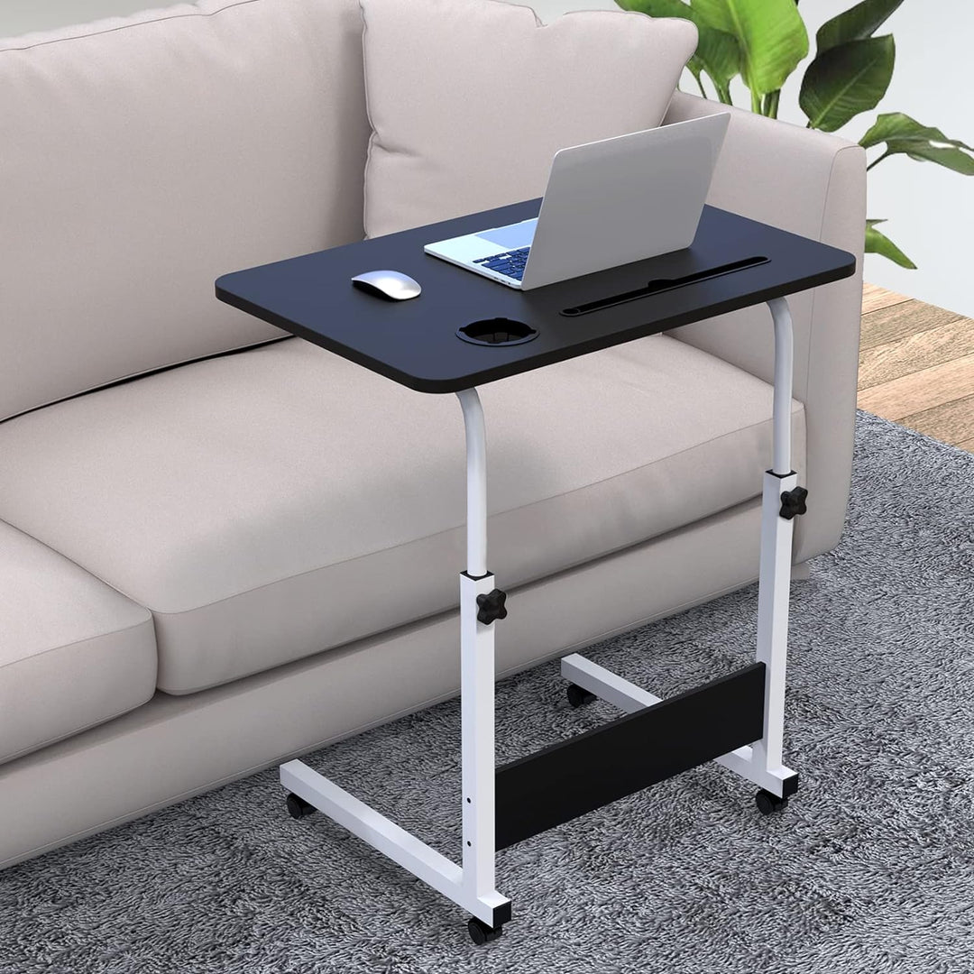 PIPIPOXER 60x40cm Laptoptisch höhenverstellbarer Schreibtisch Computertisch mobiler Laptop Schreibti