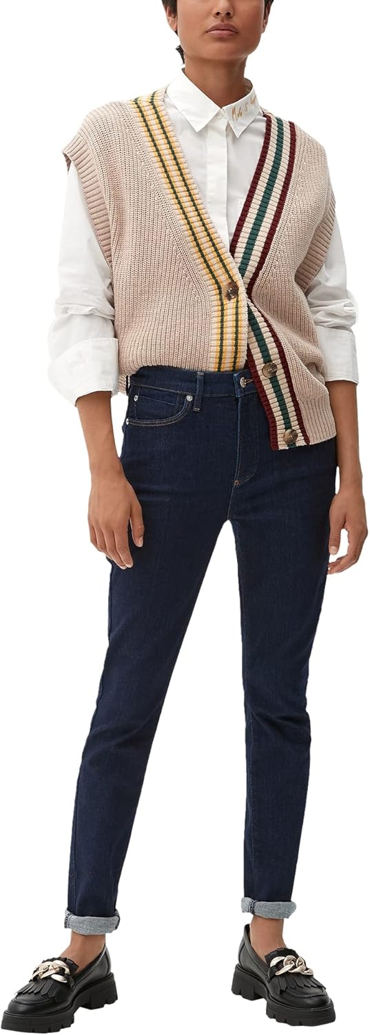 s.Oliver Damen Jeans, Izabell Skinny Fit 36W / 34L Dark Blue Denim, 36W / 34L Dark Blue Denim