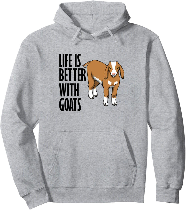 Ironisches Bauernhoftierleben mit Ziegen Pullover Hoodie