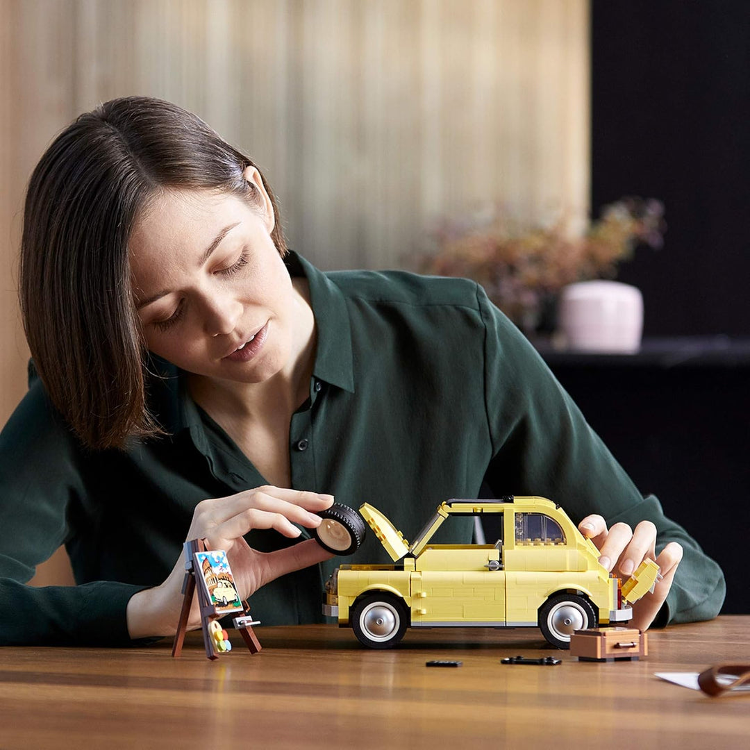 LEGO Creator Expert Fiat 500 10271 Toy Car Building Set for Adults and Fans of Model Kits Sets Idea,