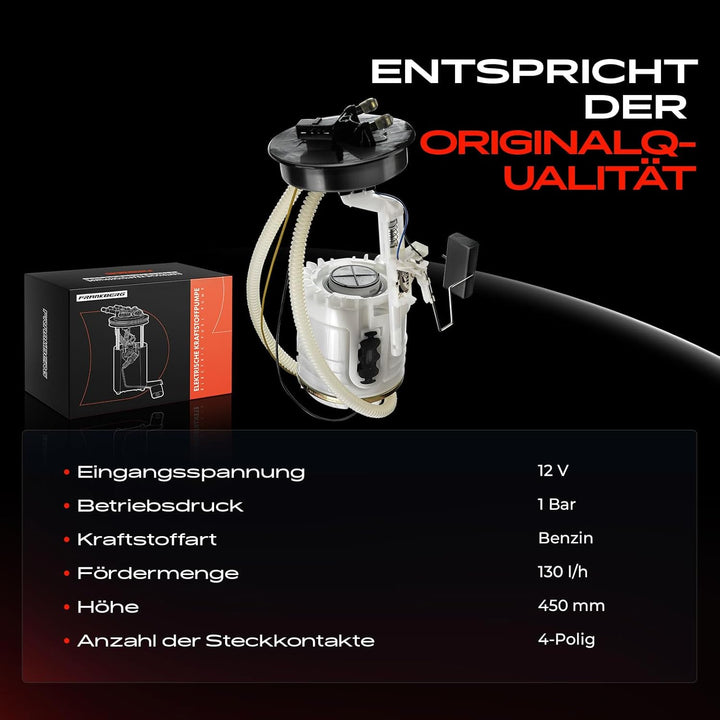 Kraftstoffpumpe mit Tankgeber& Schlingertopf Benzinpumpe für Golf III 1H1 Cabriolet 1E7 Variant 1H5