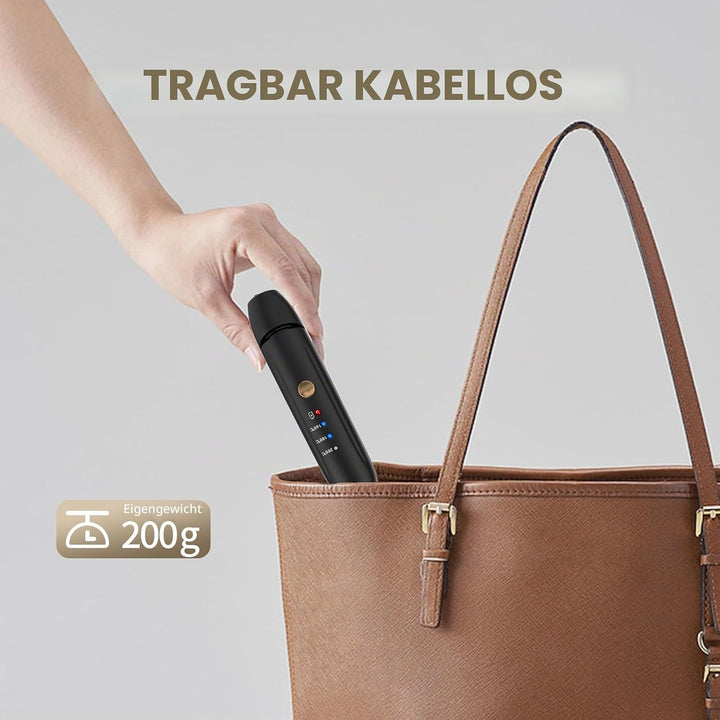 Schnurloser Haarglätter, Keramik Glätteisen Styling Clip, tragbarer Haarglätter und Lockenstab 2-in-