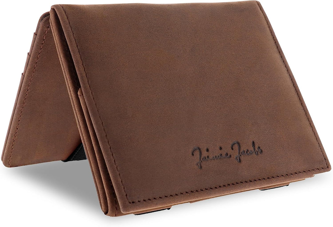 Jaimie Jacobs Flap Boy mit Gravur - Das Original - Magischer Geldbeutel mit Münzfach RFID-Schutz Ges