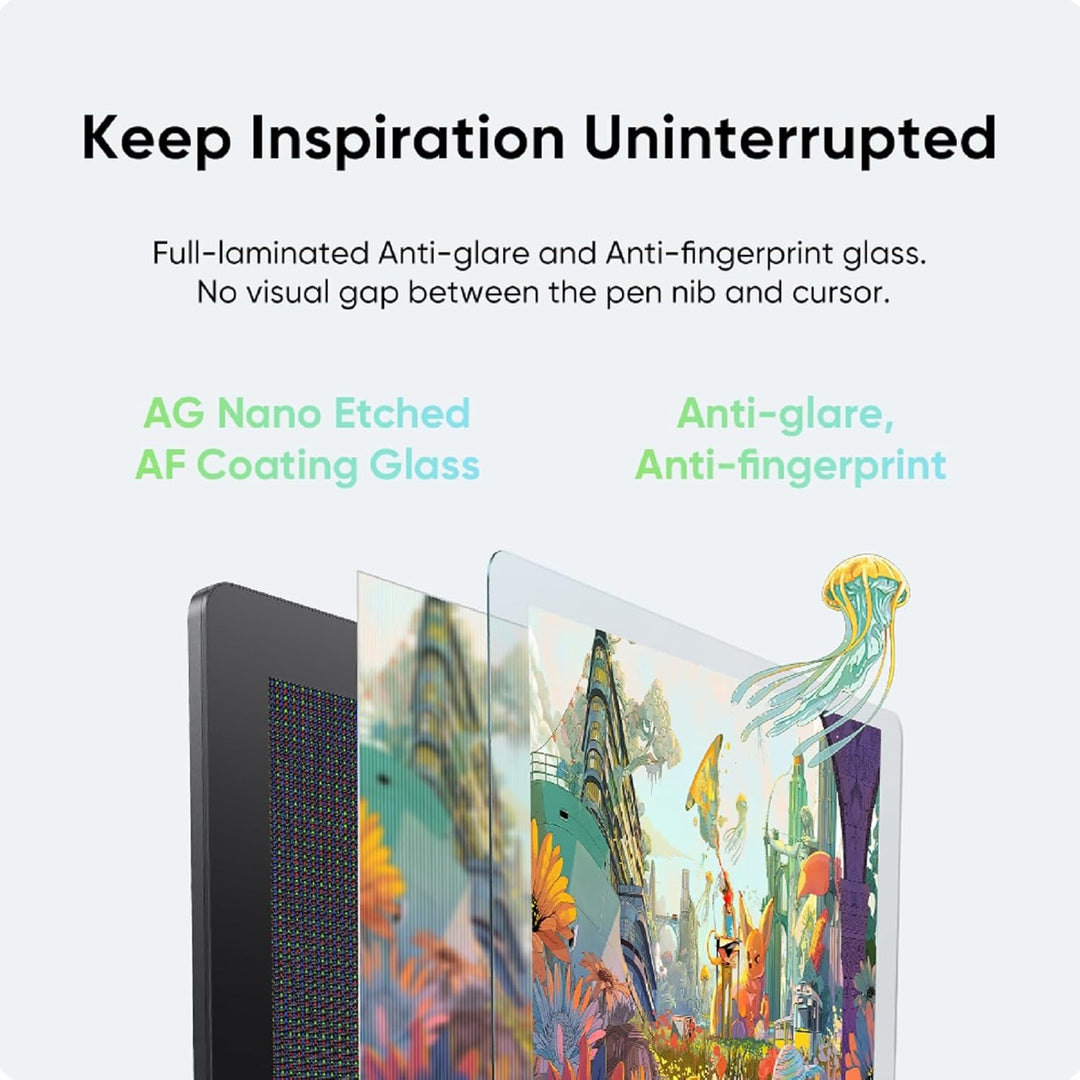 XPPen Artist Pro 24 (Gen 2) 4K Zeichentablett mit volllaminiertem Bildschirm, 99% sRGB-Farbraum, 23,