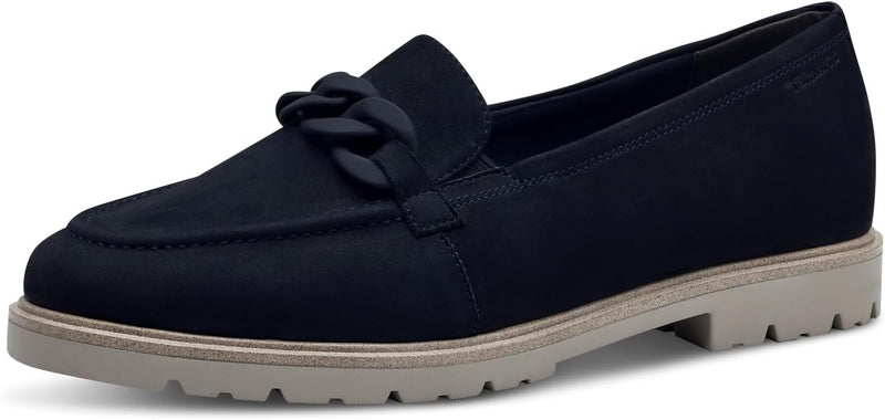 Tamaris Damen Slipper, Frauen Slip On,TOUCHit-Fussbett 37 EU Blau Navy, 37 EU Blau Navy