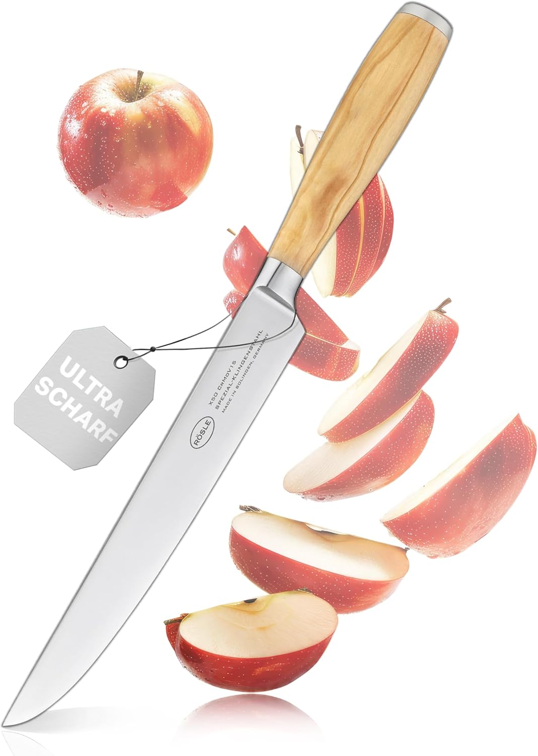 Rösle Fleischmesser Artesano, Hochwertiges Küchenmesser zum Schneiden aller Arten von Fleisch, Tranc