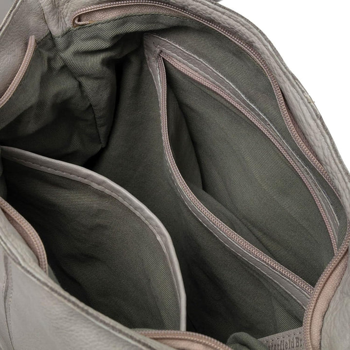 The Chesterfield Brand Washed Alba Schultertasche Leder 34 cm