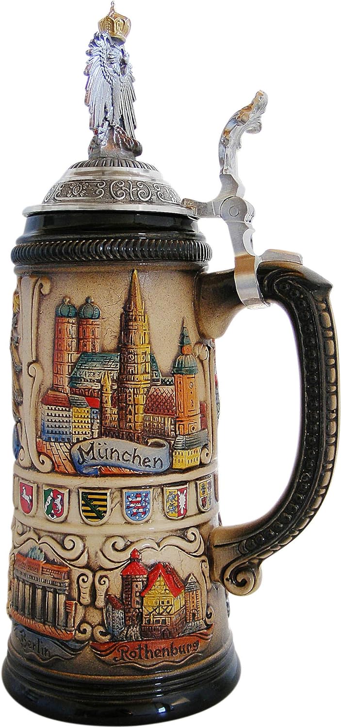 Zöller & Born Bierkrug Städte Seidel 0,75 Liter Bierseidel ZO 1834/9013