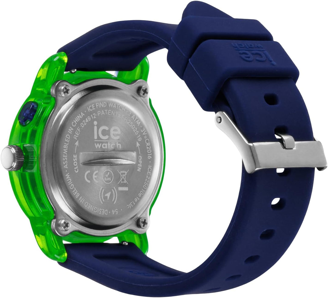 ICE-WATCH - Ice find - Geolokalisierbare Uhr mit Find My mit Silikonarmband (Small) - Find My kompat