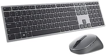 Dell KM7321W, Wireless, Multimedia, Tastatur und Maus Set, US International (QWERTY), schwarz Dell W
