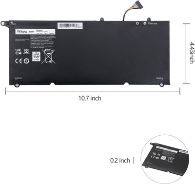 Wikinu PW23Y Laptop Akku für Dell XPS 13 9360 P54G002 13-9360-D1605G 13-9360-D1605T 13-9360-D1609 13