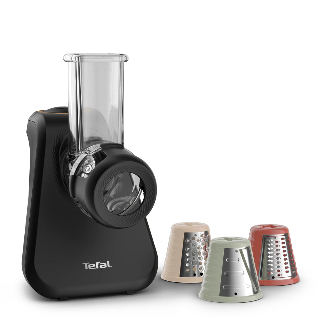 Tefal MB77EN Eco Respect Reibe | 200-W-Motor | 3 verschiedene Kegel-Aufsätze | Eco-Design | 9% recyc