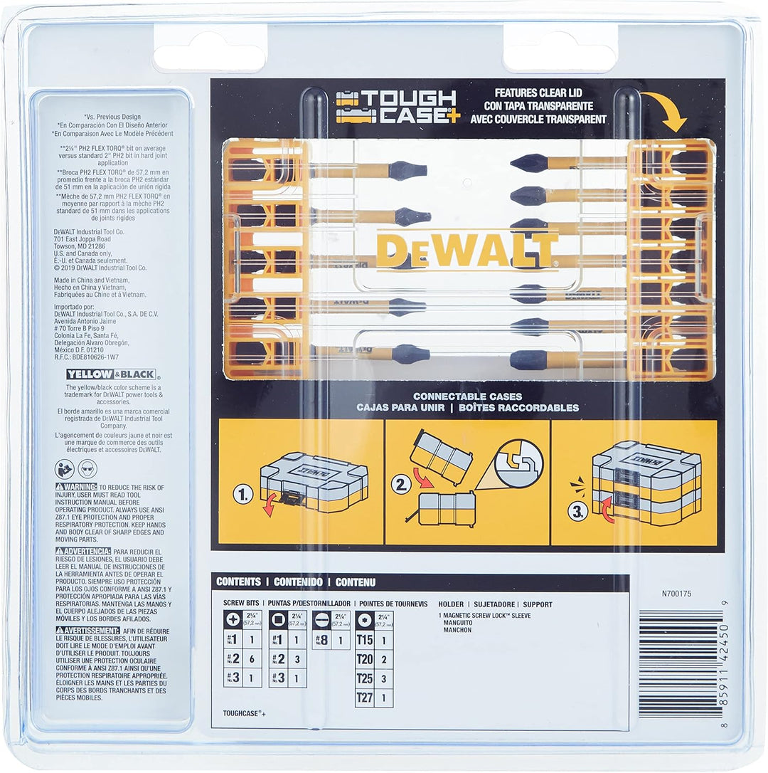 DEWALT FlexTorq Schlagschrauber-Bit-Set, 22-teilig (DWA2FTS22IR)