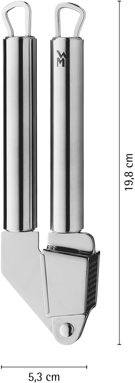 WMF Profi Plus Knoblauchpresse Edelstahl 17,5 cm, Cromargan Edelstahl teilmattiert, Knoblauchpresse