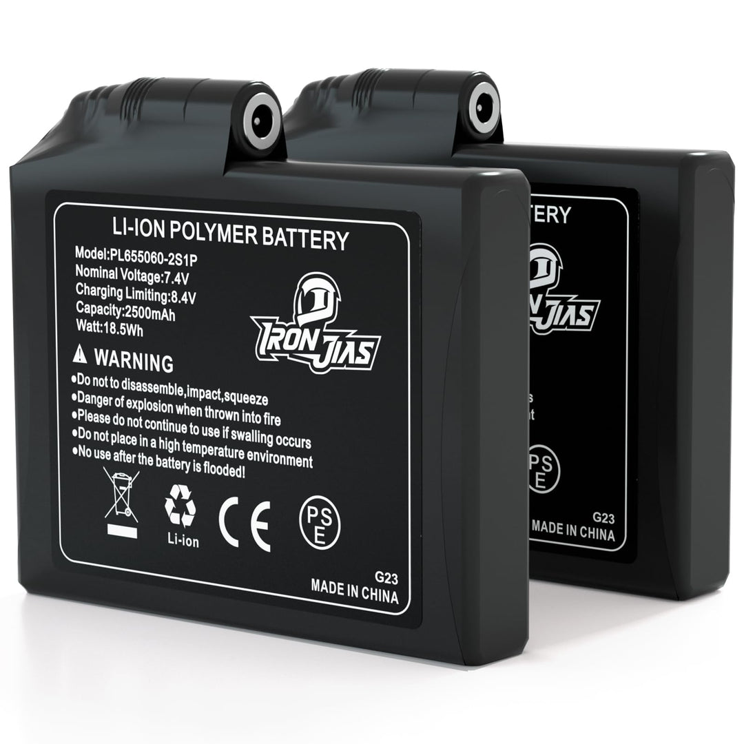 IRON JIA'S Batterie Lithium Polymer 7.4V wiederaufladbare 2500mAh Batterie, CE Zertifiziert, UN38.3,