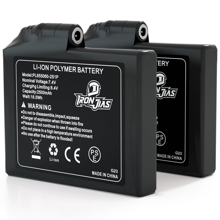 IRON JIA'S Batterie Lithium Polymer 7.4V wiederaufladbare 2500mAh Batterie, CE Zertifiziert, UN38.3,