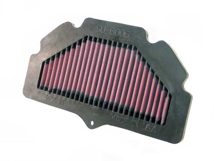 K&N SU-6006 Motorrad K&N Tausch-Luftfilter, Rot