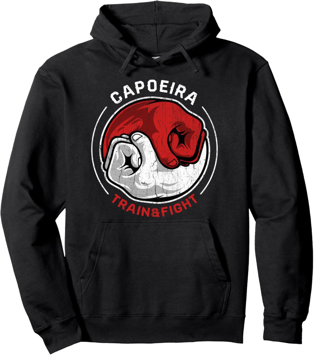 Kampfkunst Capoeira Shirt Vintage Zug Kampf Yin Yang Faust Pullover Hoodie