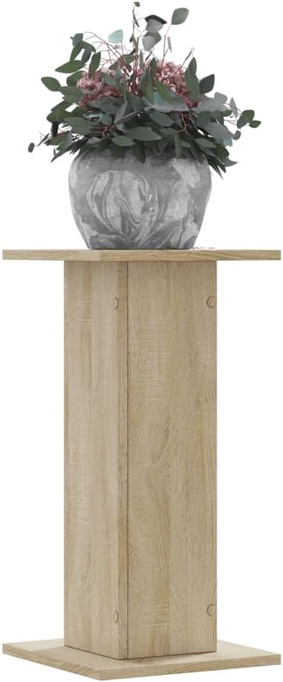vidaXL Pflanzenständer 2 Stk. Sonoma-Eiche 30x30x60 cm Holzwerkstoff Sonoma Eiche 30 x 30 x 60 cm, S