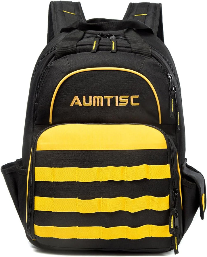 AUMTISC Werkzeugrucksack Werkzeugtasche Hochleistungs-werkzeug rucksack mit Mehrzwecktasche Industri