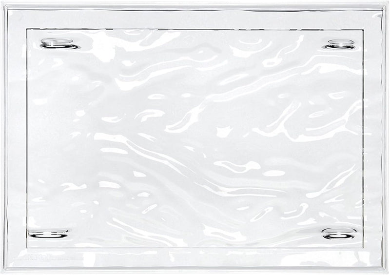 Kartell 01210B4 Dune Tablett, Plastik, kristall, 55 x 38 x 3 cm Grande Cristallo, Grande Cristallo