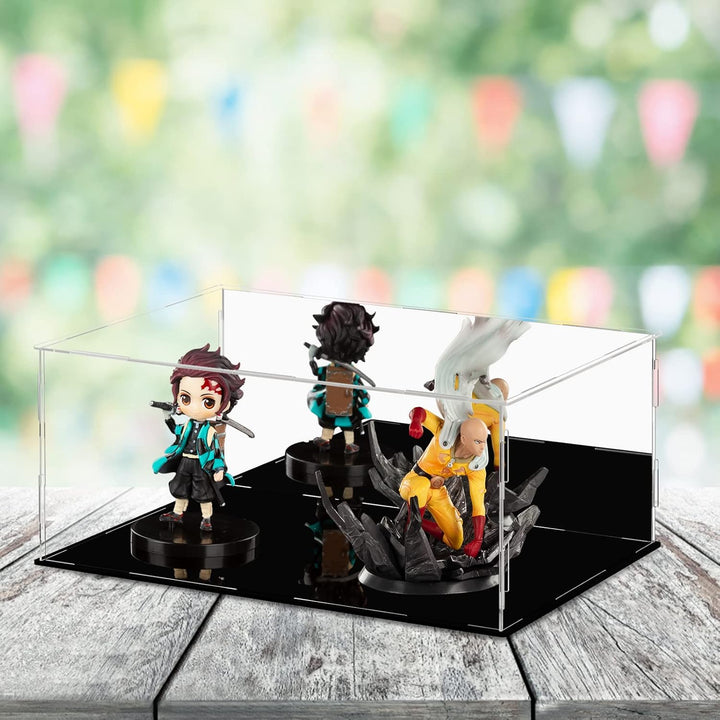 Ecoseao Acyrlic durchsichtige Display Box, mit Spiegelmontage Arbeitsplatten Würfel für Sammlerstück