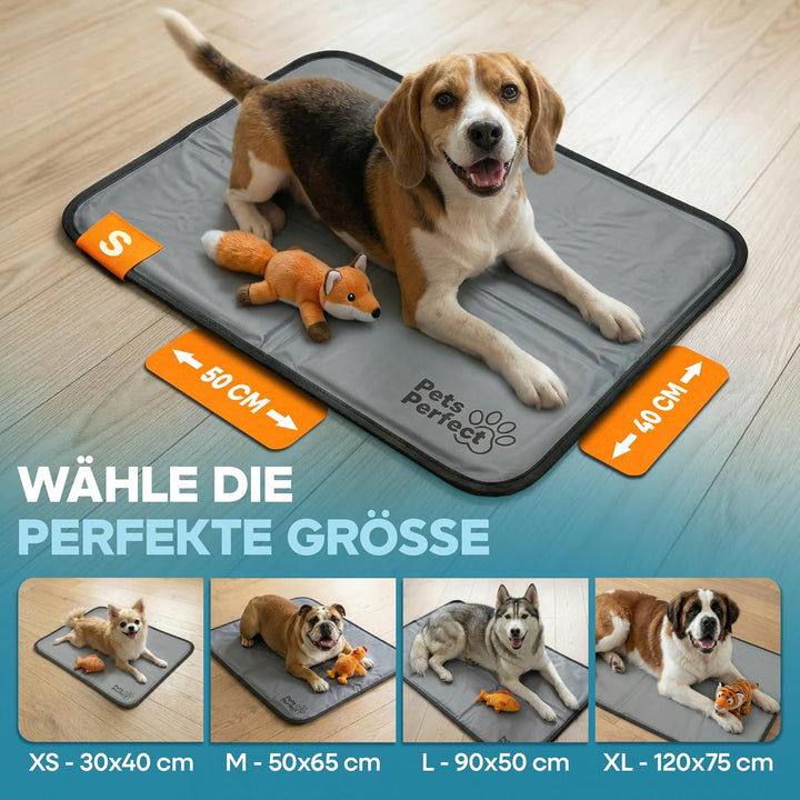 Kühlmatte für Hunde selbstkühlend - Hunde Kühlmatte mit 100% ungiftigem ThermoSchutz Gel - Kühlmatte