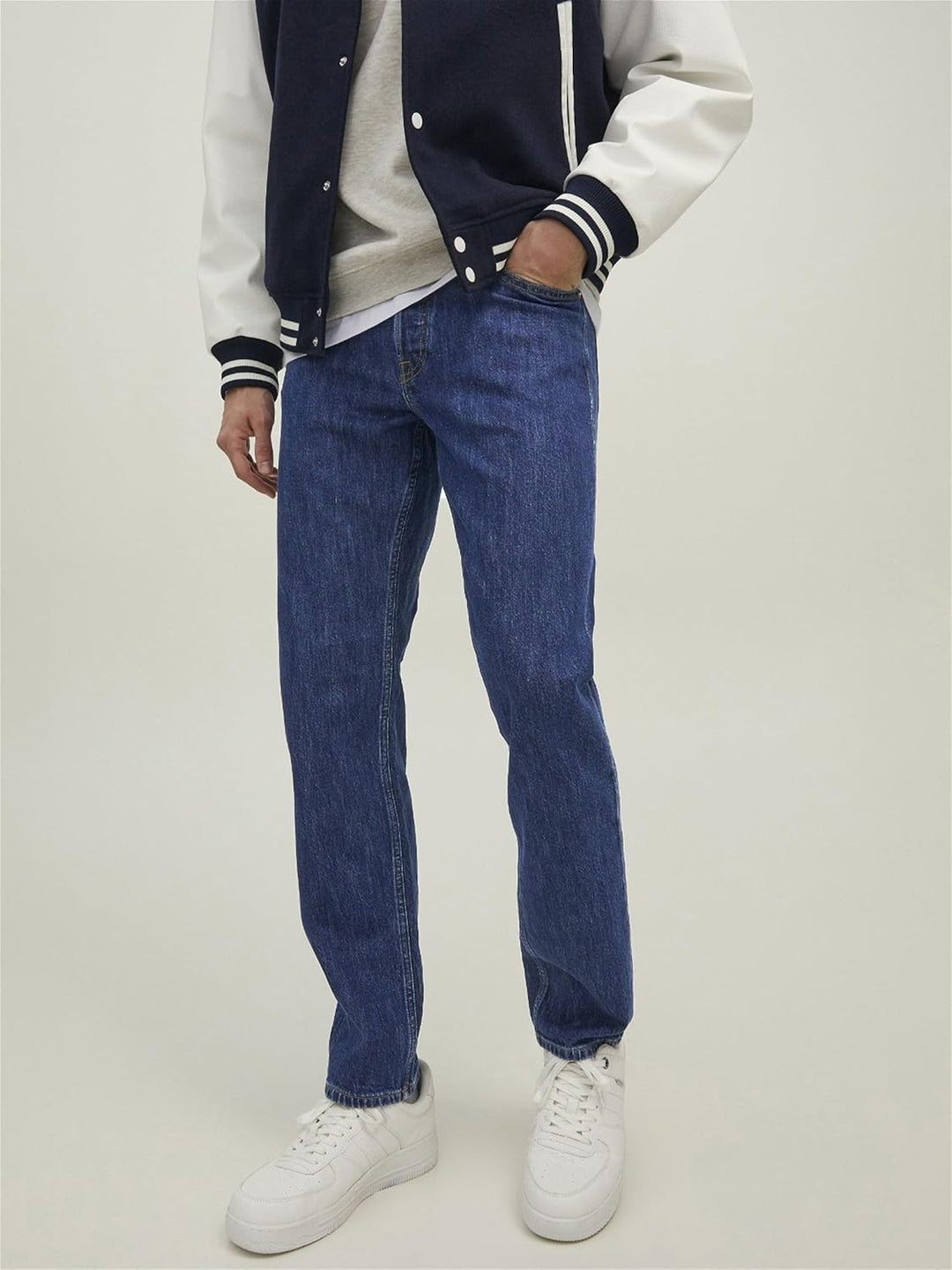 JACK & JONES Male Tapered fit Jeans JJIMIKE JJORIGINAL MF 486 NOOS Tapered fit Jeans 32W / 32L Blue
