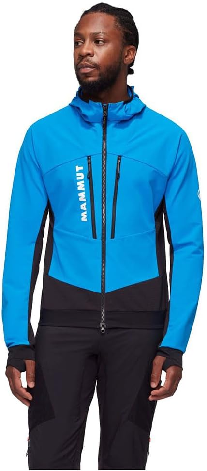 Mammut Herren Aenergy So Hybrid Hooded Jacket Men Softshell Jackets (1er Pack) S Glacier Blue-Black,