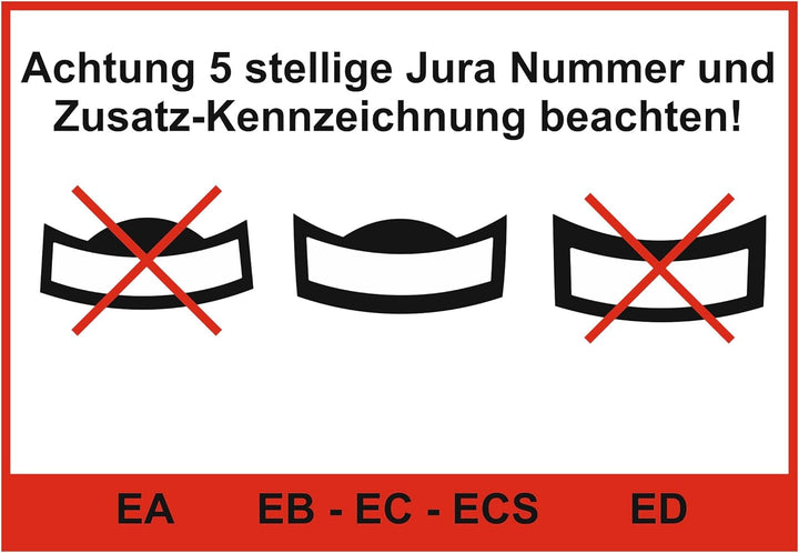 3 x Schutzfolie für Jura E6 Modell EC ab 2022 - EC Modelle - Tassenablage - Tropfblech - Abtropfblec