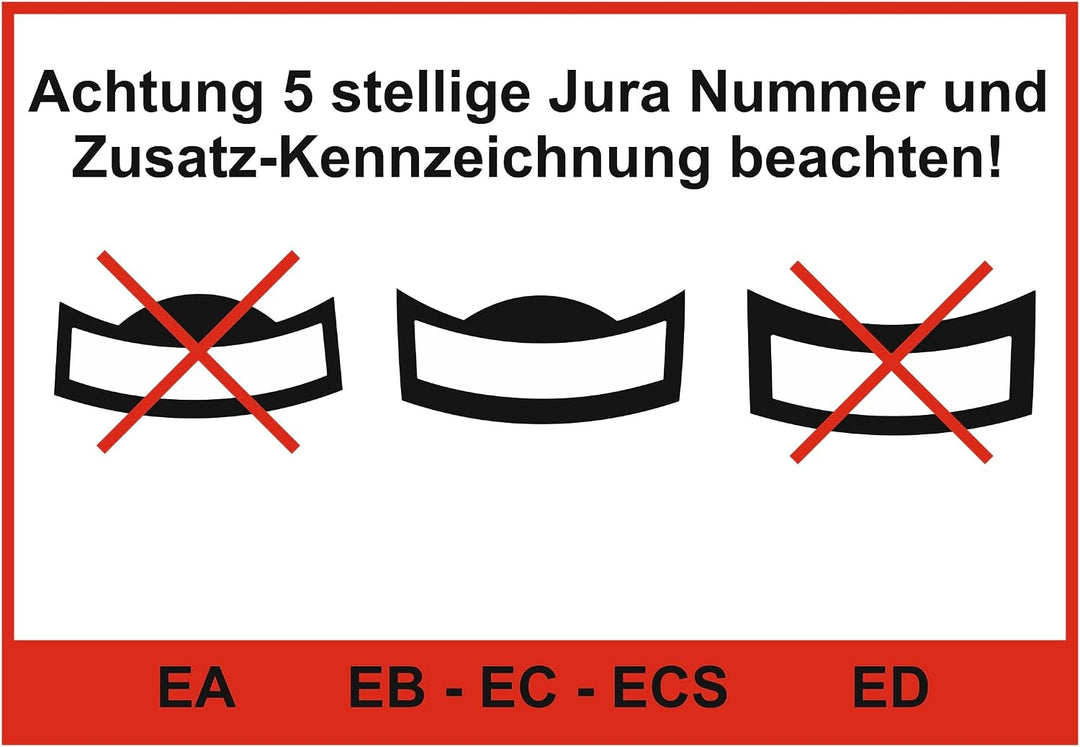 3 x Schutzfolie für Jura E6 Modell EC ab 2022 - EC Modelle - Tassenablage - Tropfblech - Abtropfblec