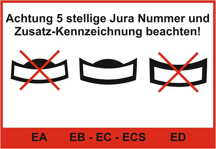 3 x Schutzfolie für Jura E6 Modell EC ab 2022 - EC Modelle - Tassenablage - Tropfblech - Abtropfblec