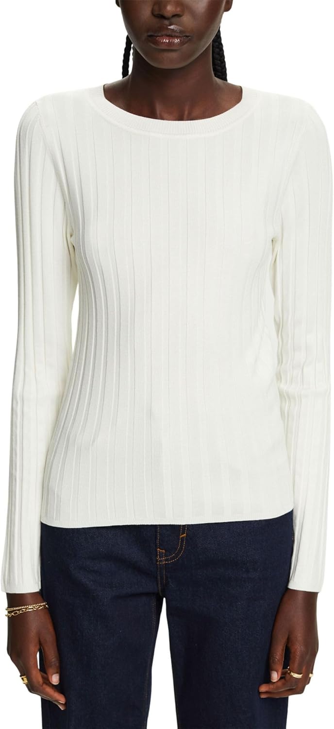 ESPRIT Damen Pullover XL 110/Off White, XL 110/Off White