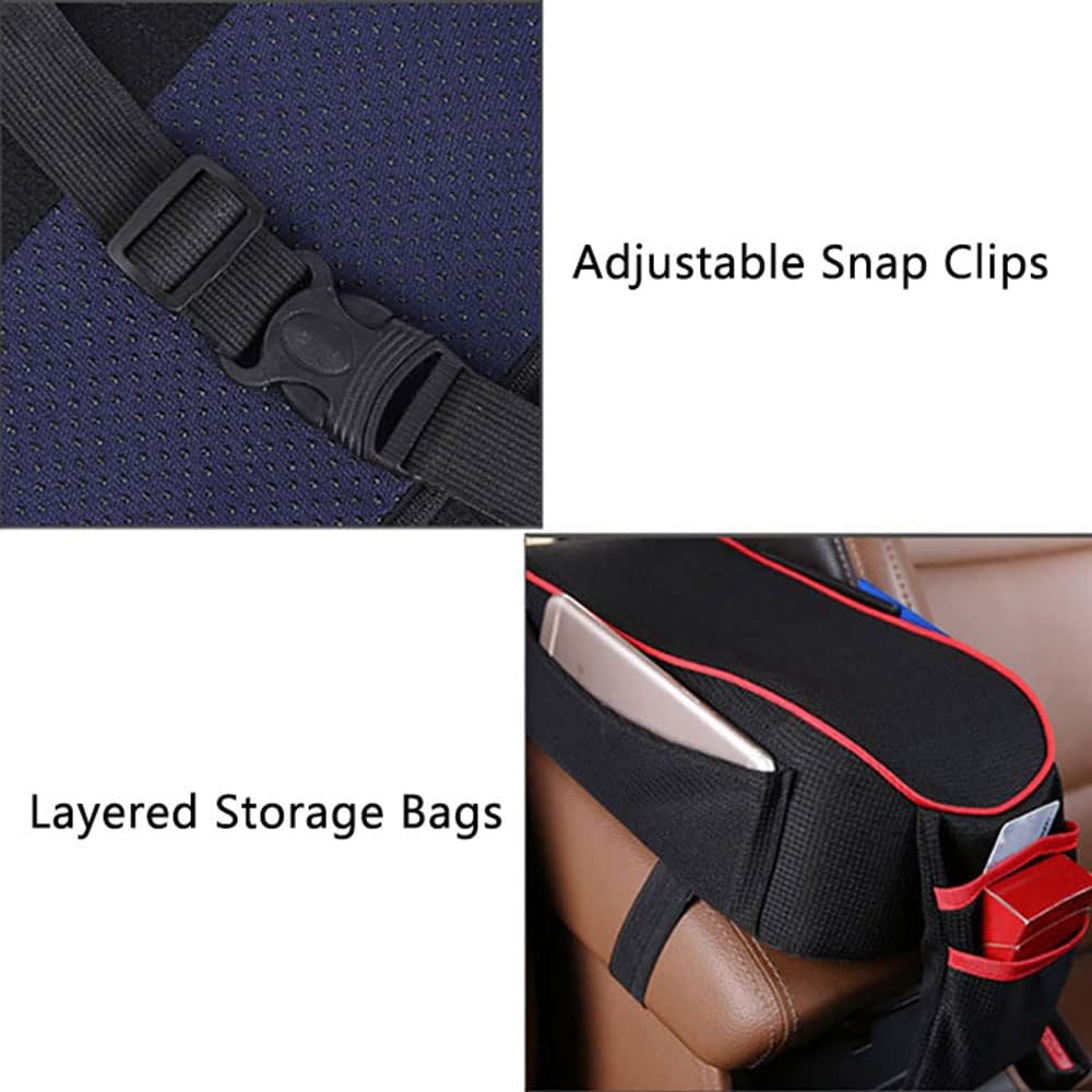 Riloer car armrest cushion, car center console armrest cushion, universal arm rest cover, Memory Foa