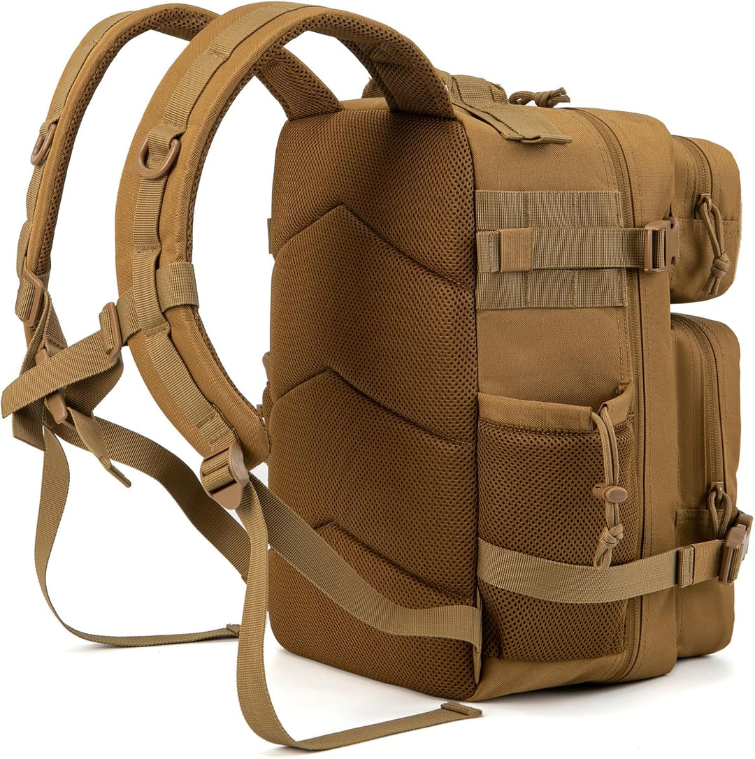 QT&amp;QY Taktischer MilitäR Rucksack Herren Gross 25l/35l/45L Bundeswehr Rucksack 3 Tage Molle Armee Ru